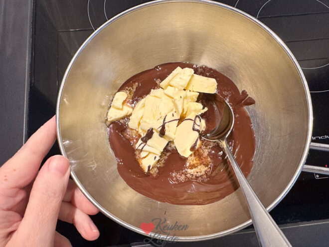 Smelt de chocolade