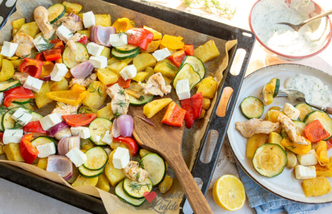 Traybake kip gyros