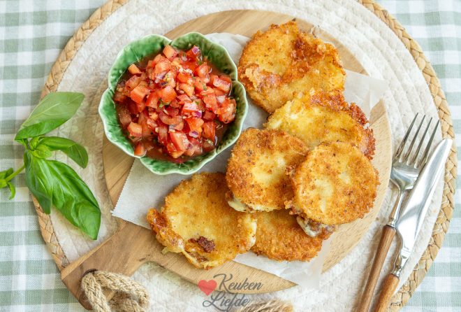 Gebakken mozzarella