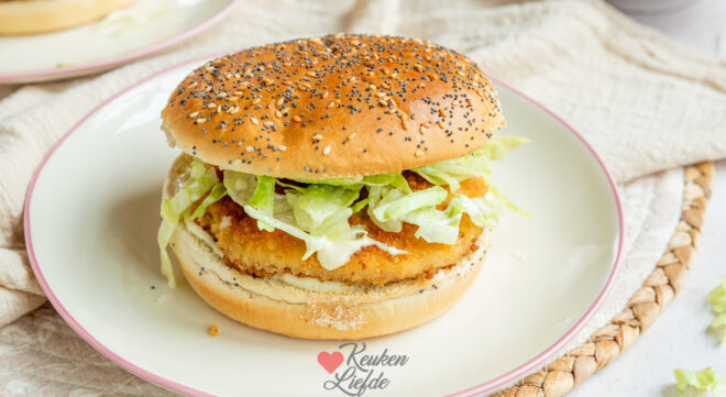 Krokante kipburger