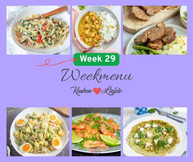 Weekmenu 29 2025