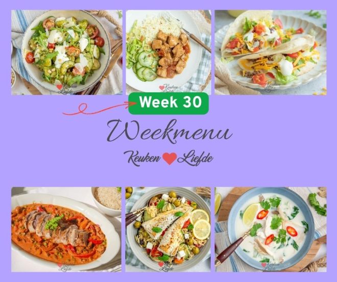 Weekmenu 30 2025