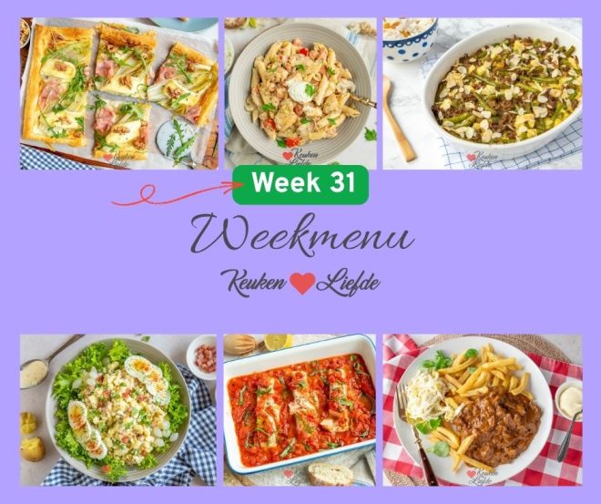 Weekmenu 31 2025
