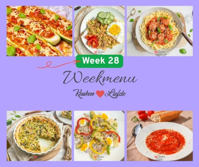 Weekmenu 28 2025