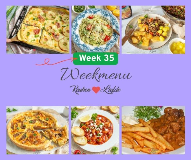 Weekmenu week 35 2025
