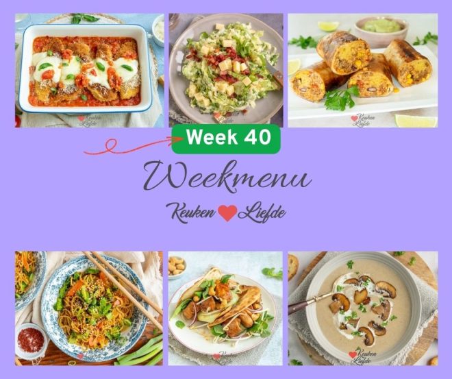 Weekmenu week 40 2025