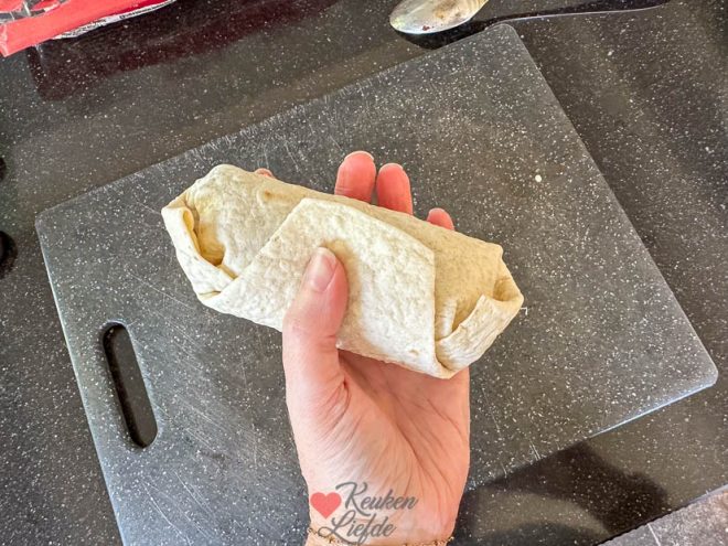 Tortilla oprollen 
