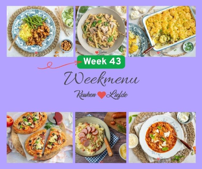 Weekmenu week 43 2025