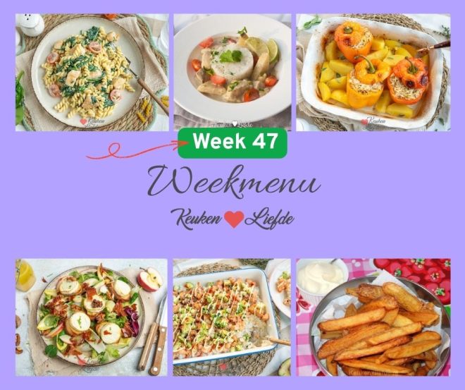 Weekmenu week 47 2025