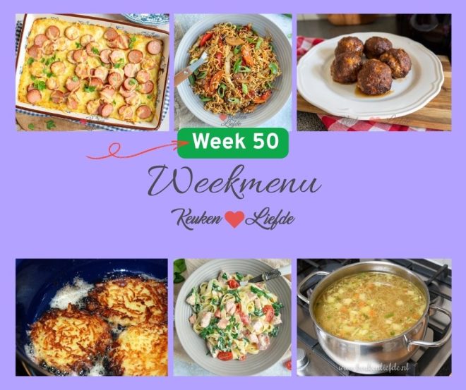 Weekmenu week 50 2025