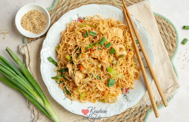 Yakisoba met kip