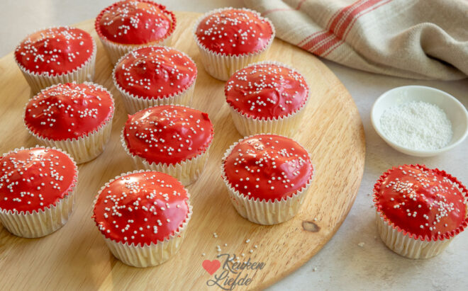 Paddenstoel cupcakes