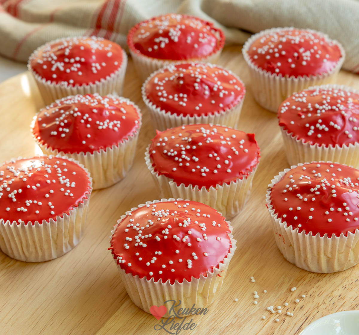 Paddenstoel cupcakes