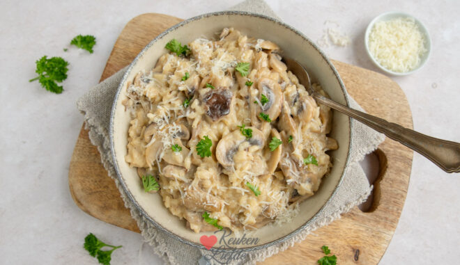 Paddenstoelen risotto