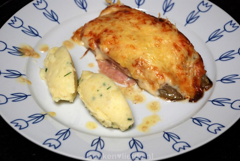 Witlof met ham en kaas uit de oven