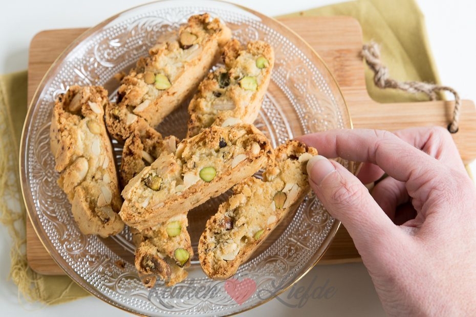 Amandel-pistachekoekjes uit kookboek Eataly