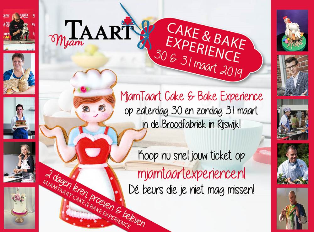 Win toegangskaarten voor de MjamTaart Cake & Bake Experience