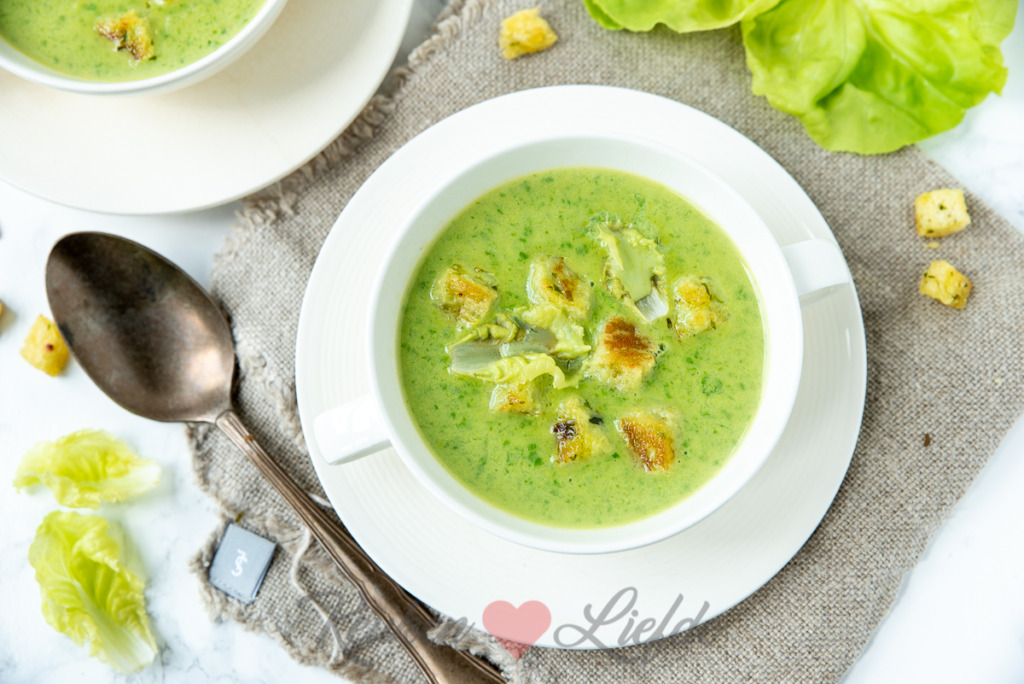 Kropslasoep met broodcroutons