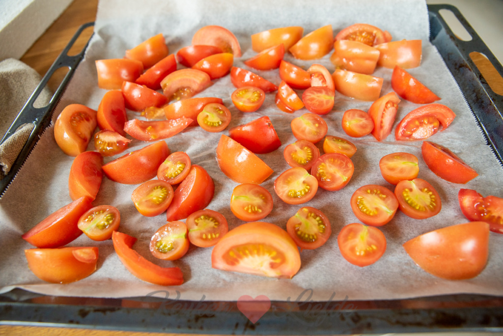 Gedroogde tomaten uit de oven