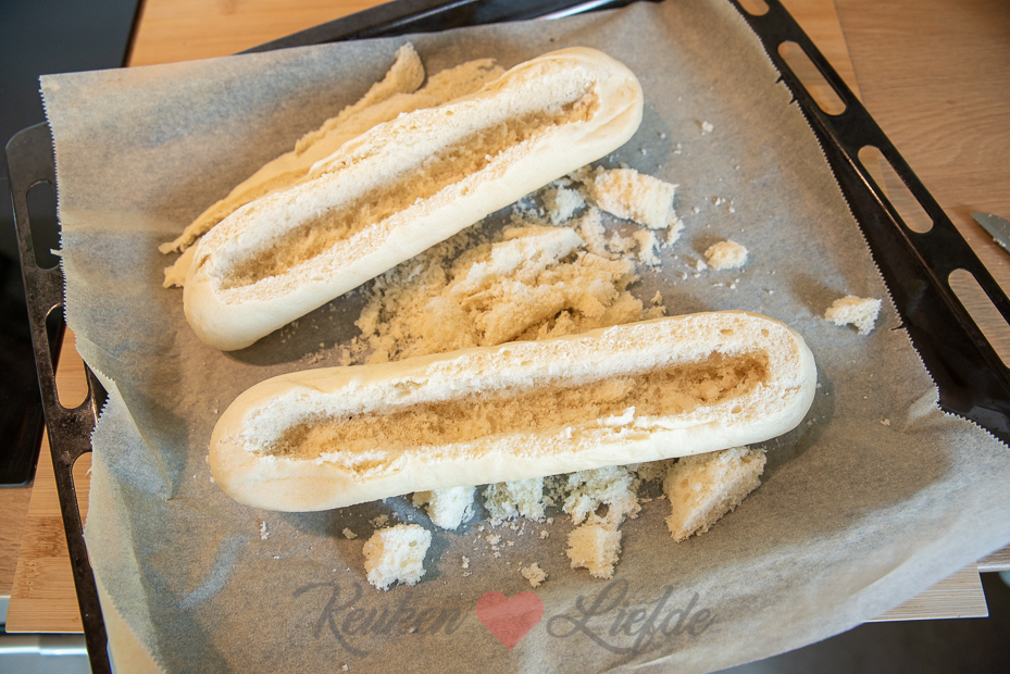 Gevuld stokbrood met Italiaans gehakt