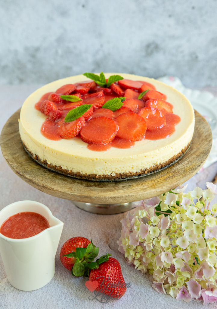 Aardbeien cheesecake