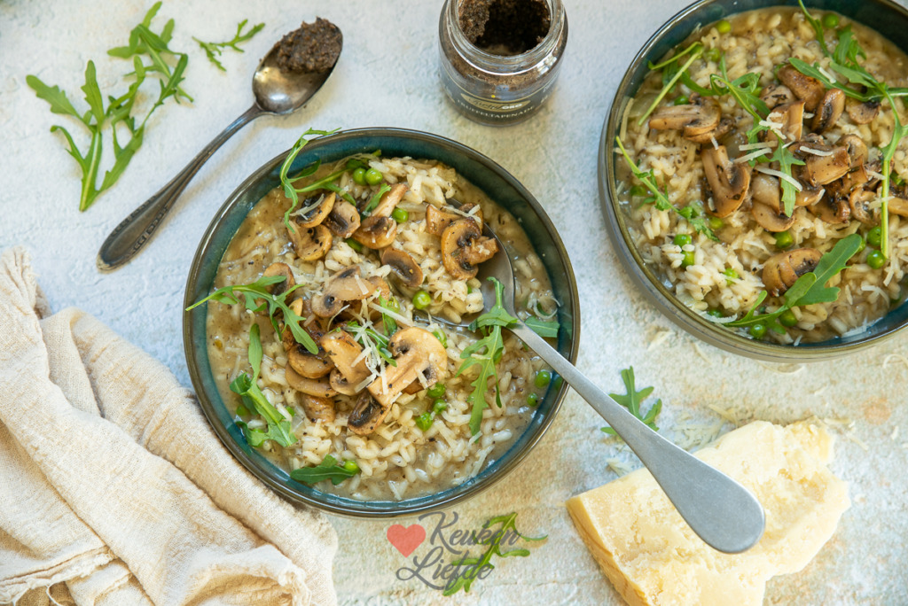 Truffelrisotto met champignons